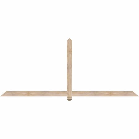 Ekena Millwork Eugene Smooth Timber Gable Bracket, Douglas Fir, 96"W x 40"H x 3 1/2"D x 3 1/2"F, 10/12 Pitch GBW096X40X0404EUG00SDF